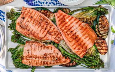 Grillatut kirjolohifileet 